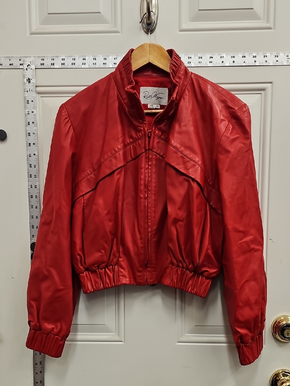 USA, Leather, Bomber, Jacket, Vintage, Retro, Classic, Streetwear, Crop, Casual
